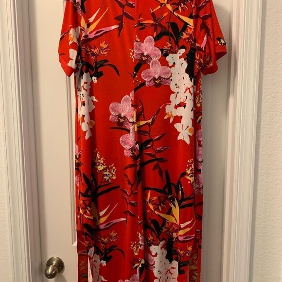 G.I.L.I. Tropical Maxi Dress Size 1XP NWOT - Picture 2 of 4